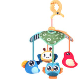 Maxbell Crib Mobile Soft Toy Sensory Learning for Ages 0+ Months Boys and Girls Baby Animals