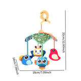 Maxbell Crib Mobile Soft Toy Sensory Learning for Ages 0+ Months Boys and Girls Baby Animals