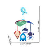 Maxbell Crib Mobile Soft Toy Sensory Learning for Ages 0+ Months Boys and Girls Baby Aerospace
