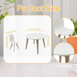 Maxbell Dollhouse Table Chair Set 1:12 Scale Gift for DIY Projects Layout Sand Table