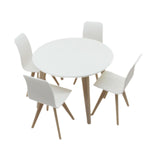 Maxbell Dollhouse Table Chair Set 1:12 Scale Gift for DIY Projects Layout Sand Table