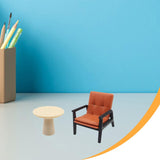 Maxbell 2x 1/12 Dollhouse End Table Armchair Model Ornaments DIY Miniature Furniture