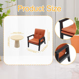 Maxbell 2x 1/12 Dollhouse End Table Armchair Model Ornaments DIY Miniature Furniture