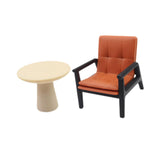 Maxbell 2x 1/12 Dollhouse End Table Armchair Model Ornaments DIY Miniature Furniture