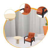 Maxbell 2x 1/12 Dollhouse End Table Armchair Model Ornaments DIY Miniature Furniture