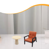 Maxbell 2x 1/12 Dollhouse End Table Armchair Model Ornaments DIY Miniature Furniture