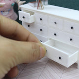 Maxbell 1:12 Dollhouse Miniature Storage Cabinet Dollhouse Furniture Accessories
