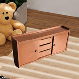 Maxbell 1:12 Scale Dollhouse Miniature Kitchen Cabinet for Pretend Play Toys Bedroom Brown