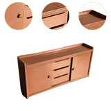 Maxbell 1:12 Scale Dollhouse Miniature Kitchen Cabinet for Pretend Play Toys Bedroom Brown