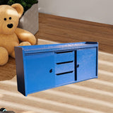 Maxbell 1:12 Scale Dollhouse Miniature Kitchen Cabinet for Pretend Play Toys Bedroom Blue
