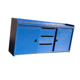 Maxbell 1:12 Scale Dollhouse Miniature Kitchen Cabinet for Pretend Play Toys Bedroom Blue