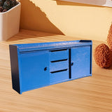Maxbell 1:12 Scale Dollhouse Miniature Kitchen Cabinet for Pretend Play Toys Bedroom Blue