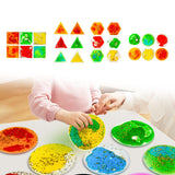 Maxbell 6 Pieces Sensory Soft Gel Liquid Toys Fidget Liquid Motion Toys for Children Square