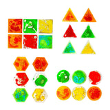Maxbell 6 Pieces Sensory Soft Gel Liquid Toys Fidget Liquid Motion Toys for Children Square