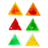Maxbell 6 Pieces Sensory Soft Gel Liquid Toys Fidget Liquid Motion Toys for Children Triangle