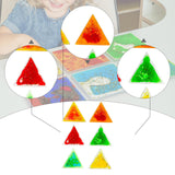 Maxbell 6 Pieces Sensory Soft Gel Liquid Toys Fidget Liquid Motion Toys for Children Triangle