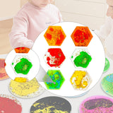 Maxbell 6 Pieces Sensory Soft Gel Liquid Toys Fidget Liquid Motion Toys for Children Hexagon