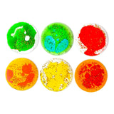 Maxbell 6 Pieces Sensory Soft Gel Liquid Toys Fidget Liquid Motion Toys for Children Circle