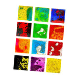 Maxbell 12x Sensory Soft Gel Liquid Toys Gifts Liquid Motion Toys for Teens Children Square