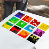 Maxbell 12x Sensory Soft Gel Liquid Toys Gifts Liquid Motion Toys for Teens Children Square