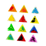 Maxbell 12x Sensory Soft Gel Liquid Toys Gifts Liquid Motion Toys for Teens Children Triangle