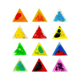 Maxbell 12x Sensory Soft Gel Liquid Toys Gifts Liquid Motion Toys for Teens Children Triangle