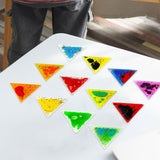 Maxbell 12x Sensory Soft Gel Liquid Toys Gifts Liquid Motion Toys for Teens Children Triangle
