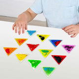 Maxbell 12x Sensory Soft Gel Liquid Toys Gifts Liquid Motion Toys for Teens Children Triangle