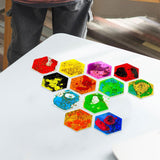 Maxbell 12x Sensory Soft Gel Liquid Toys Gifts Liquid Motion Toys for Teens Children Hexagon