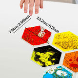 Maxbell 12x Sensory Soft Gel Liquid Toys Gifts Liquid Motion Toys for Teens Children Hexagon