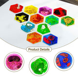 Maxbell 12x Sensory Soft Gel Liquid Toys Gifts Liquid Motion Toys for Teens Children Circle