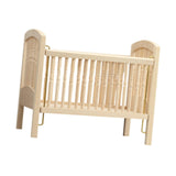 Maxbell 1/12 Scale Stylish Dollhouse Wooden Crib for Dollhouse Furniture Party Craft