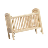 Maxbell 1/12 Scale Stylish Dollhouse Wooden Crib for Dollhouse Furniture Party Craft