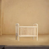 Maxbell 1/12 Scale Stylish Dollhouse Wooden Crib for Dollhouse Furniture Party Craft