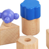 Maxbell Wooden Nuts and Bolt Staking Toy Educational for Kids Children Preschoolers