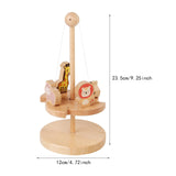 Maxbell Baby Rotating Toy Brain Development Wooden Toy for 12-18 Months Party Favors