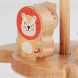 Maxbell Baby Rotating Toy Brain Development Wooden Toy for 12-18 Months Party Favors