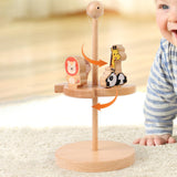 Maxbell Baby Rotating Toy Brain Development Wooden Toy for 12-18 Months Party Favors
