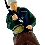 Maxbell 1/64 Scale Male Angler Figure Photography Props Decoration Fishing Character Pull Fishing Rod