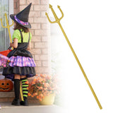 Maxbell Trident Gifts for Halloween Decor Sturdy Versatile Cosplay Role Play 48 inch Gold