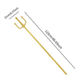 Maxbell Trident Gifts for Halloween Decor Sturdy Versatile Cosplay Role Play 48 inch Gold