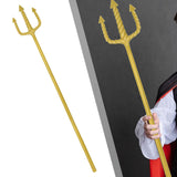 Maxbell Trident Gifts for Halloween Decor Sturdy Versatile Cosplay Role Play 48 inch Gold