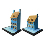 Maxbell 1/35 HO House Building Assembled Model for Layout Sand Table Micro Landscape 30cmx20cmx44.6cm