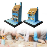 Maxbell 1/35 HO House Building Assembled Model for Layout Sand Table Micro Landscape 30cmx20cmx44.6cm