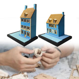 Maxbell 1/35 HO House Building Assembled Model for Layout Sand Table Micro Landscape 30cmx20cmx44.6cm