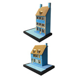 Maxbell 1/35 HO House Building Assembled Model for Layout Sand Table Micro Landscape 30cmx20cmx44.6cm