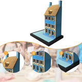 Maxbell 1/35 HO House Building Assembled Model for Layout Sand Table Micro Landscape 30cmx20cmx44.6cm