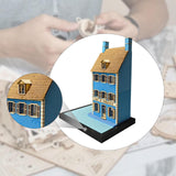 Maxbell 1/35 HO House Building Assembled Model for Layout Sand Table Micro Landscape 30cmx20cmx44.6cm