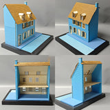 Maxbell 1/35 HO House Building Assembled Model for Layout Sand Table Micro Landscape 30cmx20cmx31.5cm
