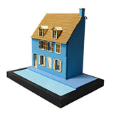 Maxbell 1/35 HO House Building Assembled Model for Layout Sand Table Micro Landscape 30cmx20cmx31.5cm
